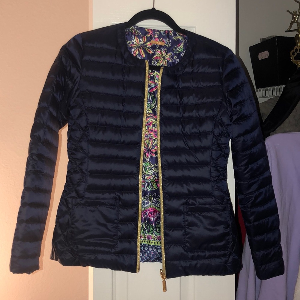 Lilly Pulitzer reversible puffer coat NWOT